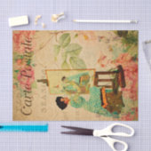 ヴィンテージアーティストがイーゼルに座フランスのる 薄葉紙 (クラフト)