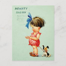 ヴィンテージアートおもしろいバレンタインデー シーズンポストカード