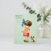 ヴィンテージアートおもしろいバレンタインデー シーズンポストカード (スタンド正面)