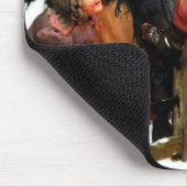 ヴィンテージアートのクリスマスプレゼント マウスパッド (コーナー)