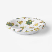 ヴィンテージアートをテーマにした紙プレート ペーパーボウル (傾斜あり)