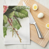 ヴィンテージアートアンティークバラ キッチンタオル (四つ折り)