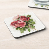 ヴィンテージアートアンティークバラ コースター (左側)