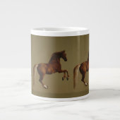 ヴィンテージアートウィスレジャケットバイジョージスタブズ ジャンボコーヒーマグカップ (正面)