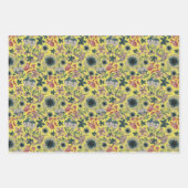 ヴィンテージアートウィリアム・モリス植物性ハミングバード ラッピングペーパーシート (正面)