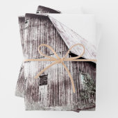 ヴィンテージアートカントリー素朴バ動揺してンテクスチャ ラッピングペーパーシート (インサイチュ)