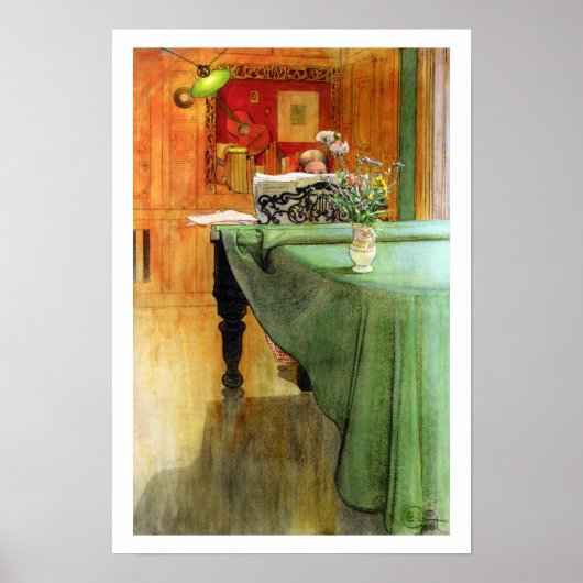 ヴィンテージアートガールズ遊ピアノミュージシャンポスト ポスター (正面)