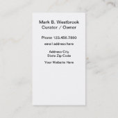 ヴィンテージアートギャラリー名刺 名刺 (裏面)