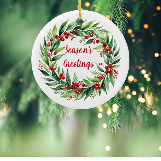 ヴィンテージアートクリスマスオーナメント セラミックオーナメント