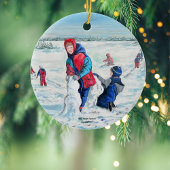 ヴィンテージアートクリスマスオーナメント セラミックオーナメント