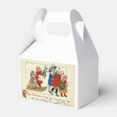 ヴィンテージアートクリスマスギフトボックス フェイバーボックス (裏面サイド)