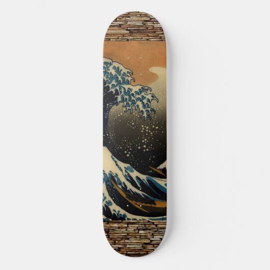 ヴィンテージアートザ素晴らしウェーブアーティス日本のト海 スケートボード (正面)