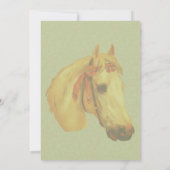 ヴィンテージアートショー馬パーティー 招待状 (裏面)