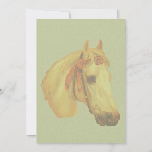 ヴィンテージアートショー馬パーティー 招待状 (裏面)