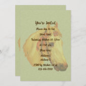 ヴィンテージアートショー馬パーティー 招待状 (正面/裏面)