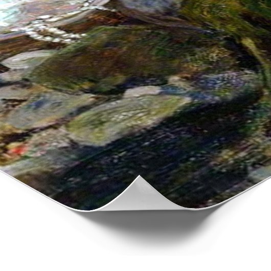 ヴィンテージアートジョンウィリアムウォーターハウスアマーメイド ポスター (角)