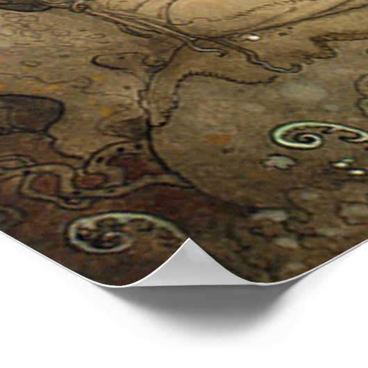 ヴィンテージアートジョンバウアー格言とトロール ポスター (角)