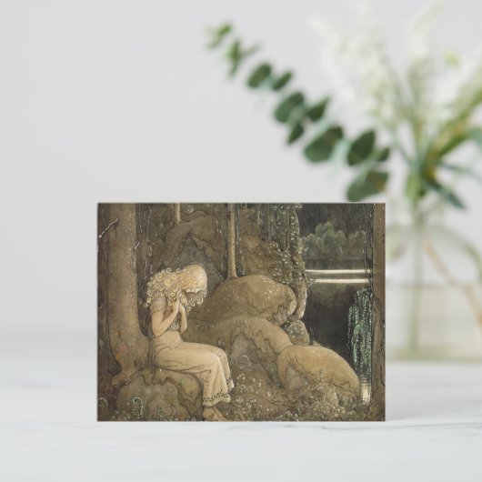 ヴィンテージアートジョンバウアー格言とトロール ポストカード (スタンド正面)