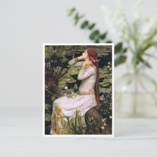 ヴィンテージアートジョンW.ウォーターハウスオフェリア ポストカード (スタンド正面)
