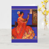 ヴィンテージアートセノリタ カード (黄色い花)