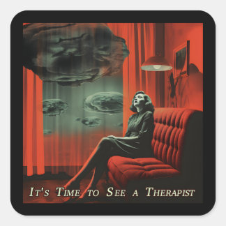 ヴィンテージアートセラピストを見る時だ スクエアシール