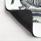 ヴィンテージアートゼブラと野生動物 マウスパッド (コーナー)