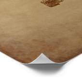 ヴィンテージアートダブバードエイジングアニマルアート ポスター (角)