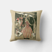 ヴィンテージアートデコウェディング、 新婚夫婦のファーストダンス クッション (裏面)