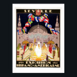 ヴィンテージアートデコヒスパノアメリカンエキスポセビラ ポスター<br><div class="desc">リタッチと色は、任意のサイズまで復元。1929広告-1930年にスペインのセビリア(セビリア)で開催されたヒスパノ・アメリカン(ヒスパニック)博覧会のポスター。ポスターには伝統的、ドレスを着た女のスペインの人(マヤ、インカアステカー、その中でも)、世界中のポルトガルの国の旗と話、セビリアの(宗教的な)建物のシルエット、例えば聖マリア大聖堂の参照。</div>