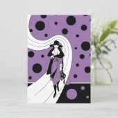 ヴィンテージアートデコファッションショー ブライズメイドパーティー 招待状 (スタンド正面)