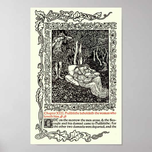 ヴィンテージアートバイウォルタークレーンfor Kelmscott Press ポスター (正面)