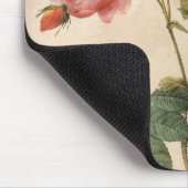 ヴィンテージアートバラフラワーウォーターカラーマウスパッド マウスパッド (コーナー)