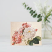 ヴィンテージアートバラフラワーポストカード ポストカード (スタンド正面)