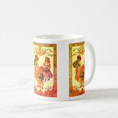 ヴィンテージアートビクトリアンの子ども コーヒーマグカップ (正面右)