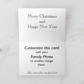 ヴィンテージアートビクトリアンファミリークリスマスシーン シーズンカード (内部)