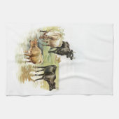 ヴィンテージアートファームアニマルズ牛 キッチンタオル (横)