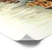 ヴィンテージアートファームアニマルズ牛 ポスター (角)