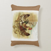 ヴィンテージアートファームチキン アクセントクッション (裏面(縦))