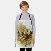 ヴィンテージアートファームチキン エプロン (着用した状態)