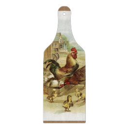 ヴィンテージアートファームチキン カッティングボード