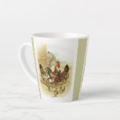 ヴィンテージアートファームチキン カフェラテマグ (左アングル)