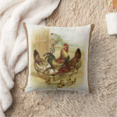 ヴィンテージアートファームチキン クッション (ブランケット)