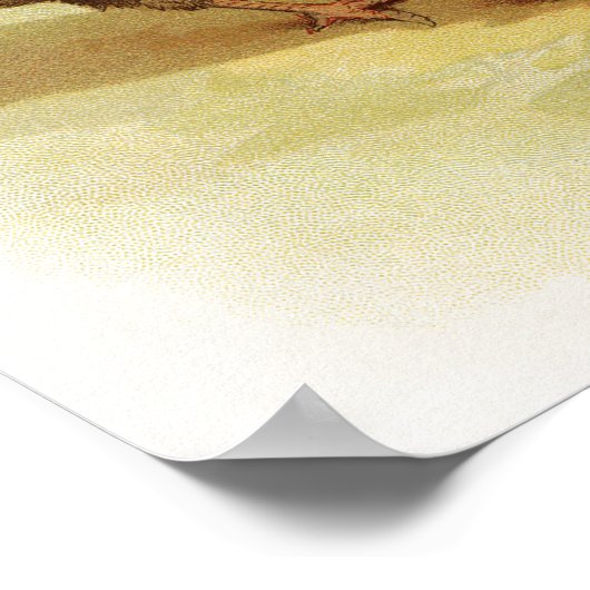 ヴィンテージアートファームチキン ポスター (角)