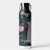 ヴィンテージアートフラワーズガールズランタンinデュスクモノグラム ウォーターボトル (正面)