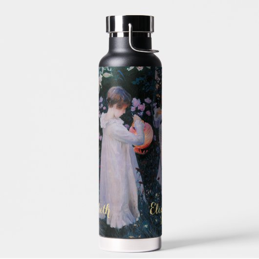 ヴィンテージアートフラワーズガールズランタンinデュスクモノグラム ウォーターボトル (左面)