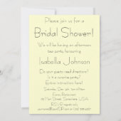 ヴィンテージアートフラワーチューリップbyルノアールブライダルシャワー 招待状 (裏面)