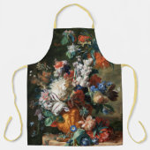 ヴィンテージアートフラワーフローリスト画家カスタム エプロン (正面)