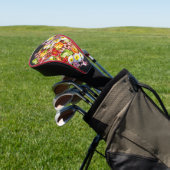 ヴィンテージアートフローラルパターン春の花ズプリムローズ ゴルフヘッドカバー (インサイチュ)