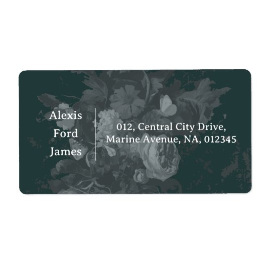 ヴィンテージアートフローラ住所 シール (正面)