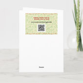 ヴィンテージアートブルースターホリデーカード カード (裏面)